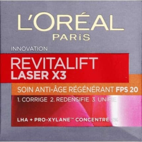 L'Oréal Paris Revitalift Laser X3 Anti-Aging Regenerating Care with SPF 20 50ml