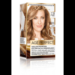 L'Oreal Age Perfect Hair Dye - 7.31 Caramel Blonde, 180ml L'Oreal Age Perfect Hair Dye - 7.31 Caramel Blonde, 180ml