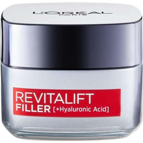 L'Oréal Paris Revitalift Filler Hyaluronic Day Cream Anti-Ageing Face Care with Micro-Filler Hyaluronic Acid 50ml