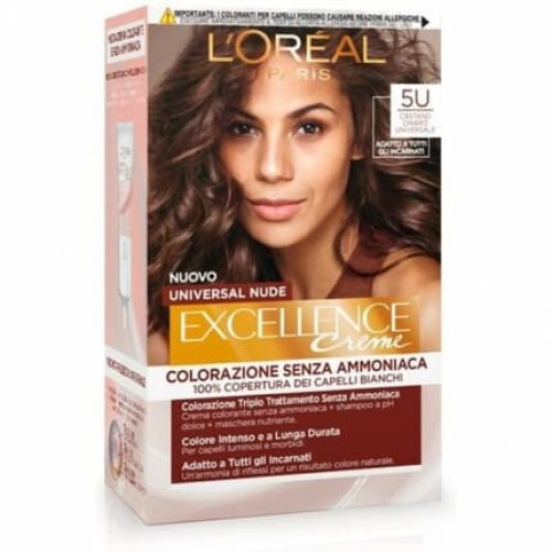 L'Oreal Paris Excellence Universal Nude Hair Dye N. 5U Universal Light Brown L'Oreal Paris Excellence Universal Nude Hair Dye N. 5U Universal Light Brown
