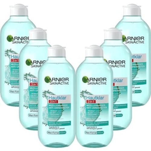 Garnier Hautklar 3-in-1 Micellar Water for Removing Makeup and Cleansing Face and Eyes 400ml
