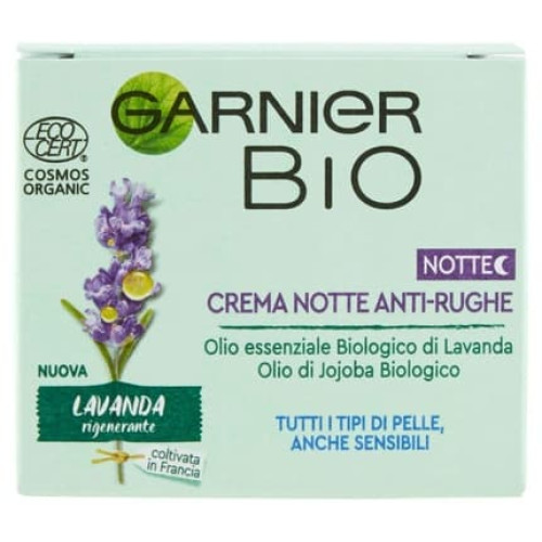 Garnier Bio Night Cream Regenerating with Lavender Enriched Formula with Argan and Jojoba Oils 50ml