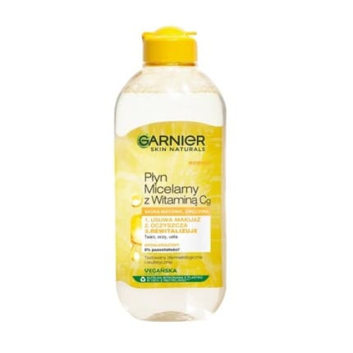 Garnier Skin Naturals Micellar Water With Vitamin Cg For Oily And Tired Skin 400ml Garnier Skin Naturals Micellar Water With Vitamin Cg For Oily And Tired Skin 400ml