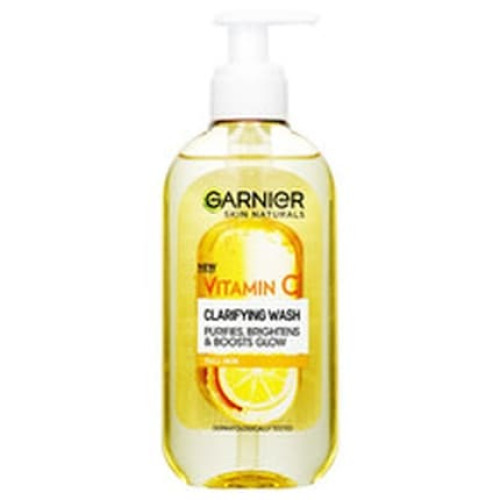 Garnier Skin Naturals Clarifying Wash Brightening Cleansing Gel With Vitamin C 200 Ml