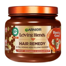 Garnier Loving Blends Honey Gold Hair Remedy Hair Mask Restorative Mask For Damaged Breakage 340 Ml Garnier Loving Blends Honey Gold Hair Remedy Hair Mask Restorative Mask For Damaged Breakage 340 Ml