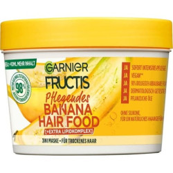 Garnier Fructis Nourishing Banana Hair Food 3-in-1 Mask for Dry Hair with Extra Lipid Complex Vegan Formula 400ml