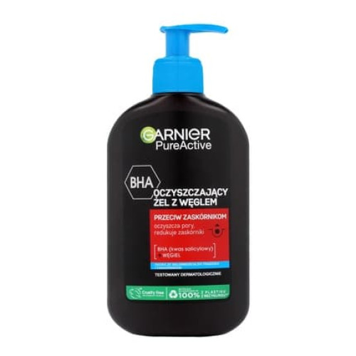 Garnier Pure Active Cleansing Gel With Charcoal Against Blackheads 250 Ml