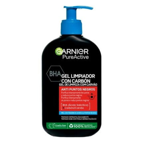 Garnier Pure Active Charcoal Cleansing Gel Anti Blackheads 250ml
