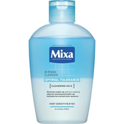 Mixa Optimal Tolerance Biphase Cleanser 125 Ml 2phase Eye Make Up Remover