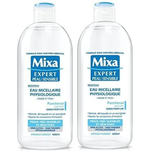 Mixa Expert Peau Sensible Physiological Micellar Water 400ml - Pack of 2