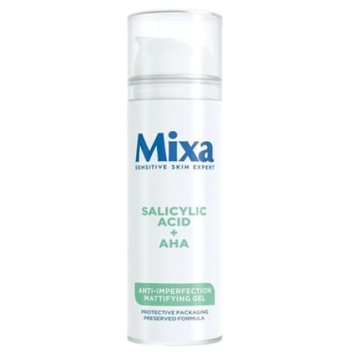 Mixa Mattifying Gel For Face Against Imperfections With Salicylic Acid And Aha Acids, 50ml