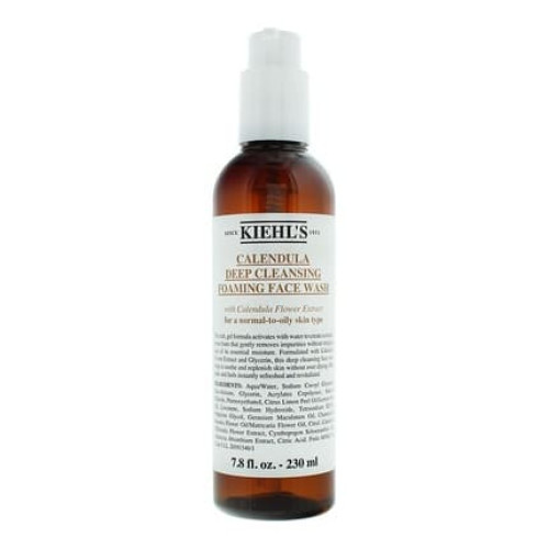 Kiehl's Calendula Deep Cleansing Foaming Face Wash 230ml For Women Deep Cleansing Gel
