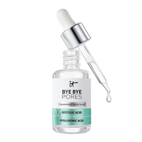 IT Cosmetics Bye Bye Pores 10% Glycolic Acid Serum with Hyaluronic Acid 1 fl oz IT Cosmetics Bye Bye Pores 10% Glycolic Acid Serum with Hyaluronic Acid 1 fl oz