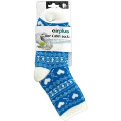 Aloe Cabin Stockings for Women - Hydrating Heart Blue