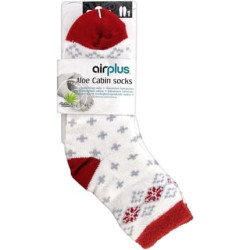 Airplus Aloe Cabin Ultra Moisturizing Socks 35-41 White Red Airplus Aloe Cabin Ultra Moisturizing Socks 35-41 White Red