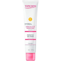 Topicrem Moisturizing Day Cream For Sensitive Skin Spf 50 Hydra 40 Ml