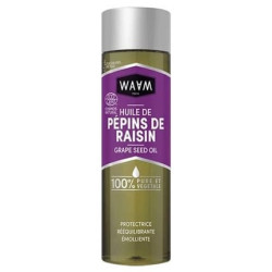 Waam Grape Seed Oil 75ml - Pure Vegetable Oil for Protection and Balance Waam Grape Seed Oil 75ml - Pure Vegetable Oil for Protection and Balance