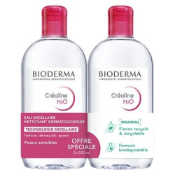 Bioderma Crealine H2o Cleansing Micellar Water Set 2 X 500 Ml