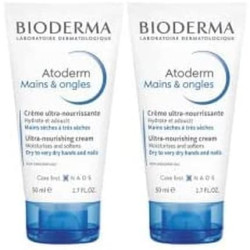 Bioderma Atoderm Ultra-Nourishing Cream for Hands and Nails 50ml - Pack of 2