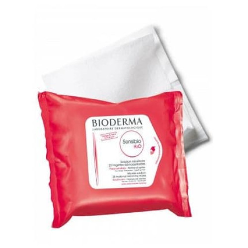 Bioderma Sensibio H2o Wipes 25 Units Gentle Cleansing Wipes For Sensitive Skin