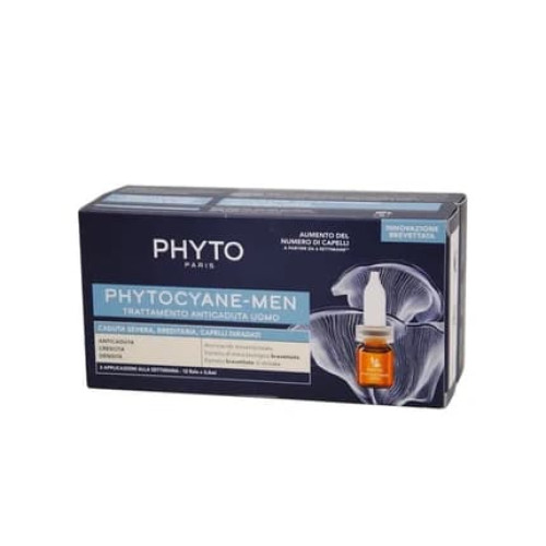 Phyto Paris Phyto Phytocyane Hair Loss Treatment For Men 12 Ampoules Of 35 Milliliters