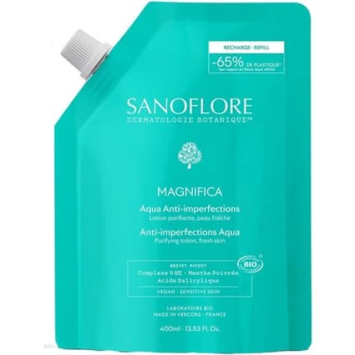 Sanoflore Aqua Magnifica Organic Purifying Toning Lotion Refill 400ml