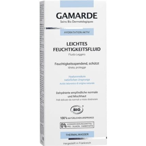 GAMARDE Bio-Cosmetics Light Moisture Fluid with Aloe Vera and Hyaluronic Acid for Dry Skin 40ml
