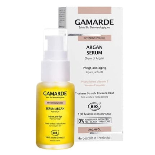 GAMARDE Bio-Cosmetics Argan Serum with Anti-Aging Effect Vitamin E and 98% Argan Oil 30ml