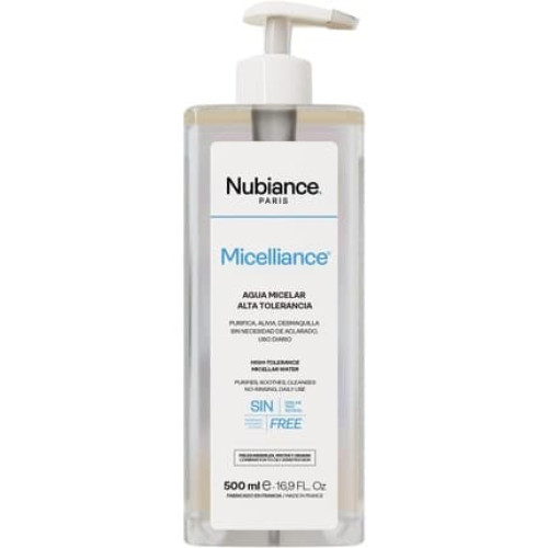 Nubiance Micellar Water 500ml for Sensitive Skin and Eye Makeup Remover