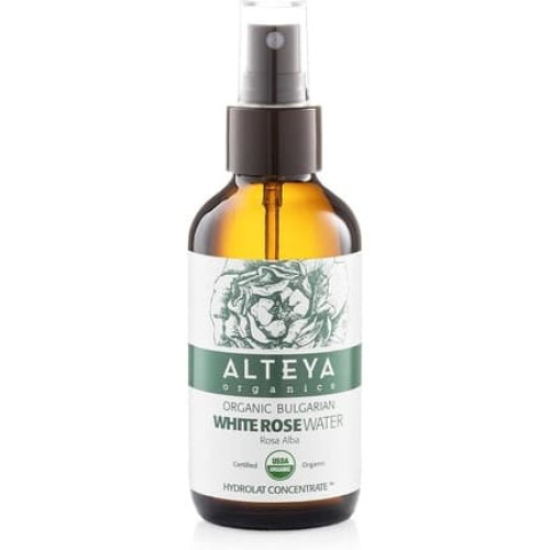 Alteya Organic White Rose Water Spray 120ml Glass - Pure Organic Rosa Alba