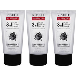 Revuele No Problem 3in1 Gel Scrub Mask Exfoliating Deep Cleansing 150ml