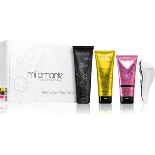 Mi Amante Professional Glamour Keratin Set Gift Package For Shiny And Soft Hair 4 Pieces