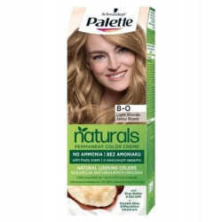 Palette Permanent Naturals Color Cream Hair Dye With Honey And Argan Oil 300 8-0 Light Blonde Palette Permanent Naturals Color Cream Hair Dye With Honey And Argan Oil 300 8-0 Light Blonde