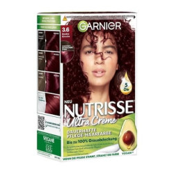 Garnier Nutrisse Permanent Hair Color with Nourishing Fruit Oils 036 Black Cherry