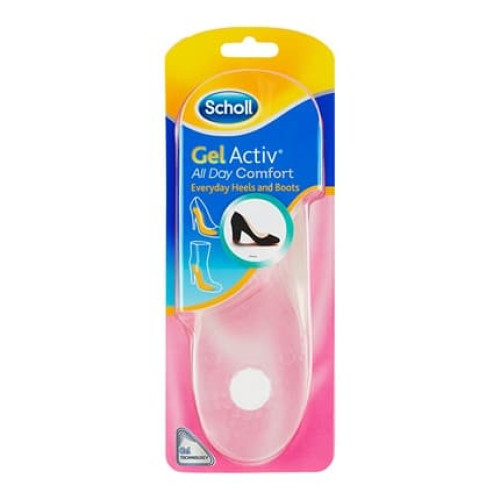 Scholl Gelactiv All Day Comfort Insoles For Shoes With A Heel 1 Pair