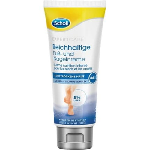 Scholl Rich Foot and Nail Cream Moisturizing Foot Cream with Urea and Vitamin Complex 1 x 75ml