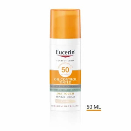 Eucerin Oil Control Dry Touch Gel Cream Spf50 Tinted Light 50ml