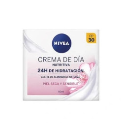 Nivea Nourishing Day Cream 24h Hydration For Dry And Sensitive Skin 50ml