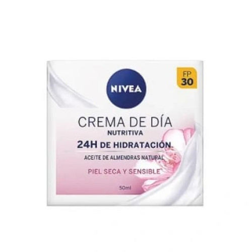 Nivea Nourishing Day Cream 24h Hydration For Dry And Sensitive Skin 50ml