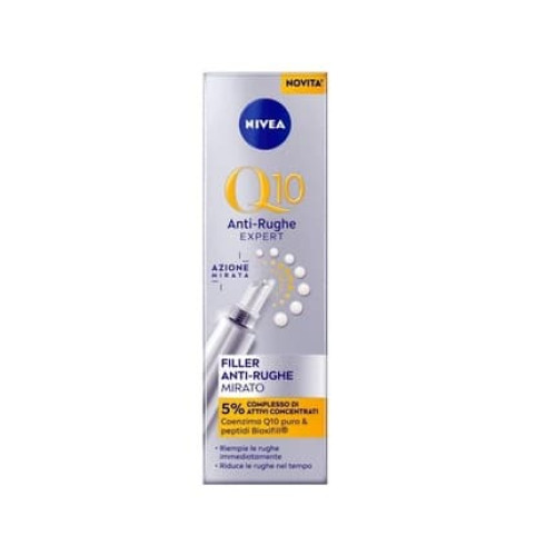 NIVEA Q10 Anti-Wrinkle Expert Serum Filler Targeted 15ml with Coenzyme Q10 for Face and Eye Area