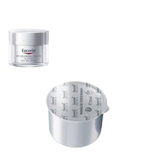 Eucerin Hyaluronfiller Day Cream For Dry Skin Refill 50ml With Spf15