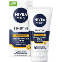 Nivea Men Sensitive Face Care Cream With Spf 15 75ml