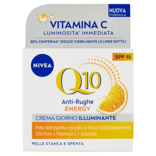 Nivea Q10 Antiwrinkle Energy Illuminating Day Cream Spf 15 50 Ml
