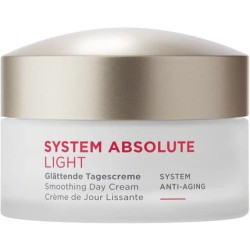 Annemarie Borlind System Absolute Smoothing Day Cream Light 50ml - Activates Collagen and Elastin Production - Ideal Makeup Base with Creamy-Light Texture