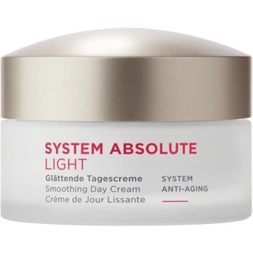 Annemarie Borlind System Absolute Smoothing Day Cream Light 50ml - Activates Collagen and Elastin Production - Ideal Makeup Base with Creamy-Light Texture