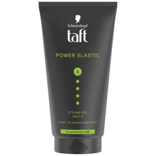 Taft Hair Gel Power Elastic Styling Gel Hold 5 For Firm Hold 150ml