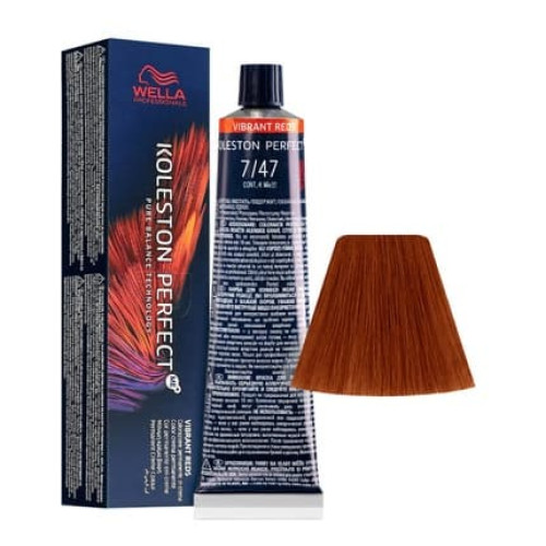 Wella Professionals Koleston Perfect Me Permanent Hair Dye 747 Medium Blonde Red Brown 60 Ml