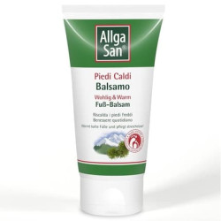 Allga San Warm Foot Balm 75ml Moisturizing with Mugo Pine Oil, Ginger, and Gentian