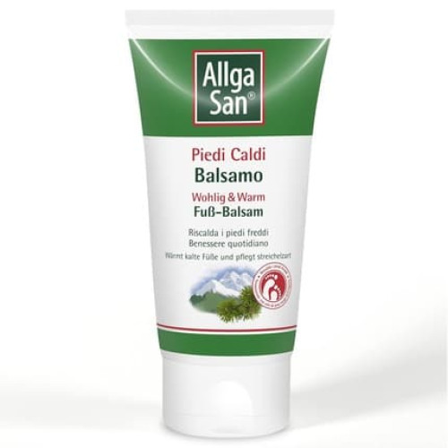 Allga San Warm Foot Balm 75ml Moisturizing with Mugo Pine Oil, Ginger, and Gentian Allga San Warm Foot Balm 75ml Moisturizing with Mugo Pine Oil, Ginger, and Gentian