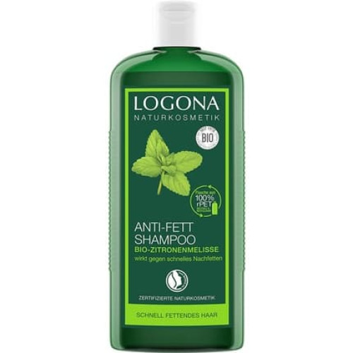 Logona Naturkosmetik Anti-Grease Shampoo Organic Lemon Balm, Gives Ease And Logona Naturkosmetik Anti-Grease Shampoo Organic Lemon Balm, Gives Ease And